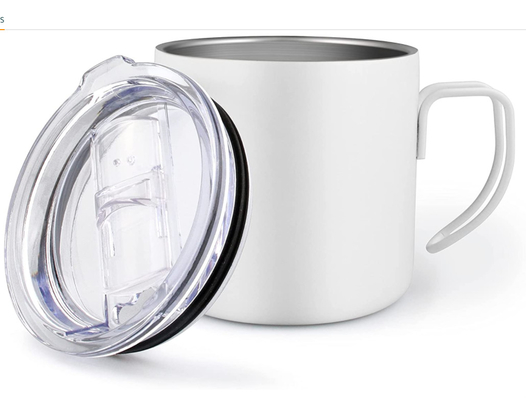 Cốc cách nhiệt đôi 8 Oz / Cốc cà phê du lịch bằng thép không gỉ có nắp