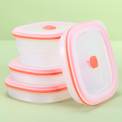 Thùng chứa silicon có thể tái sử dụng Bát gấp Bpa Free Kitchen Có thể gập lại