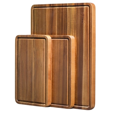 Thớt gỗ keo có rãnh Kitchenaid 43x30cm