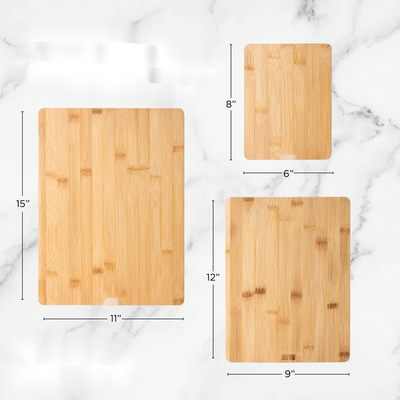 Bộ 3 thớt tre gỗ nhà bếp hình chữ nhật