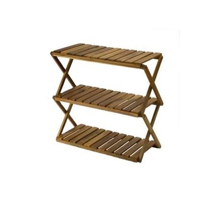 Kệ Để Giày Tre Gỗ Gấp 3 Tầng Cho Phòng Khách