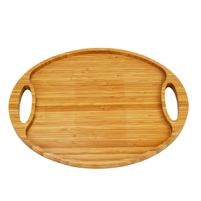 Ống phục vụ gỗ rắn bằng tre hình bầu dục Trọng lượng nhẹ cho thực phẩm
