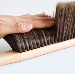 Cây chổi bằng gỗ Bàn chải tay cầm bằng gỗ Lông mềm Bụi bụi