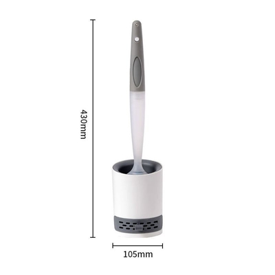 Tường gắn tường Tpr Làm sạch nhà vệ sinh Bàn chải silicone Máy rút xà phòng lỏng có thể nạp lại