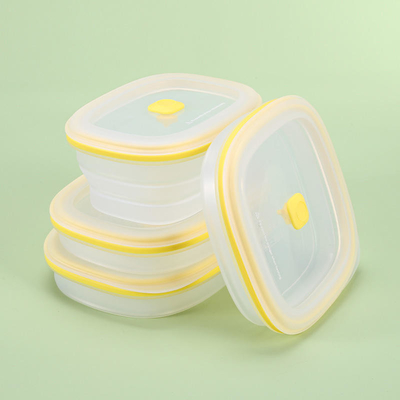 Thùng chứa silicon có thể tái sử dụng Bát gấp Bpa Free Kitchen Có thể gập lại
