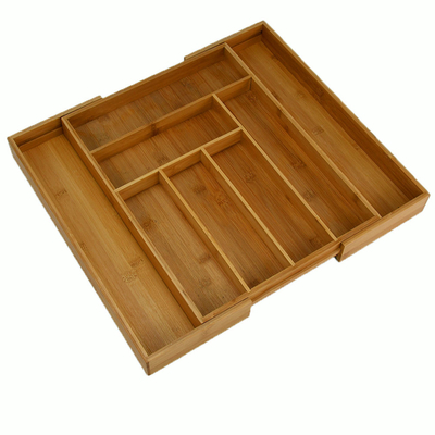 Khay Dao Kéo Có Thể Mở Rộng 13&quot;-21.6&quot; Với Bộ Chia Cho Ngăn Kéo Nhà Bếp