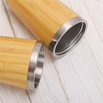 Cốc cà phê tre du lịch Bpa Free 450ml có nắp khóa trượt