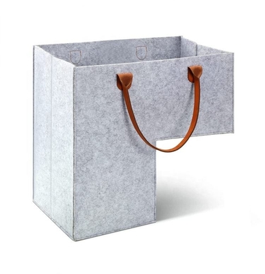 Rổ bước nỉ cao cấp 32x33cm cho cầu thang có tay cầm bằng da