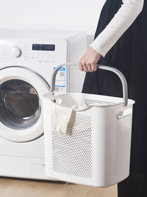 Giỏ đựng đồ giặt bằng nhựa hình chữ nhật 40 lít hiện đại Lưu trữ sâu bền