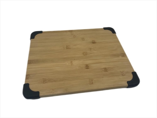 Thớt tre tùy chỉnh được cá nhân hóa bền vững với miếng đệm chống trượt silicon