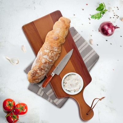 Thớt Rau Củ Tre Lớn Không Độc Hại Gia Đình Di Động 48x16cm