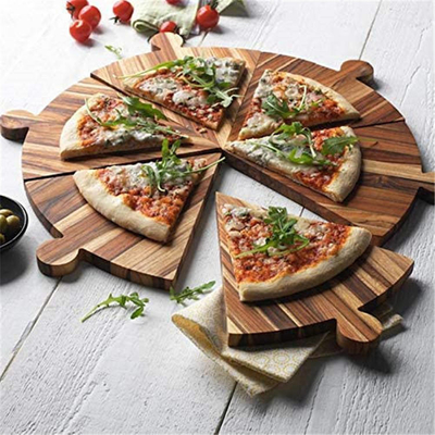 Acacia Wood Pizza Peel Khay phục vụ Thớt có tay cầm