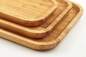 Khay phục vụ đĩa tre bằng gỗ tự nhiên hình chữ nhật