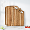 Khối gỗ keo lớn có thể giặt được với rãnh nước trái cây cho nhà bếp