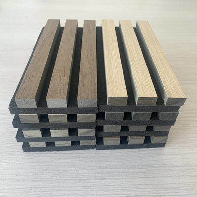 Bề mặt hạt gỗ Tấm âm thanh bền vững Polyester phớt cho trang trí nội thất