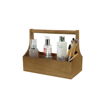 Sản phẩm gia dụng Hộp lưu trữ phòng tắm bằng gỗ 26x20x14cm Với tay cầm