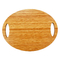 Ống phục vụ gỗ rắn bằng tre hình bầu dục Trọng lượng nhẹ cho thực phẩm