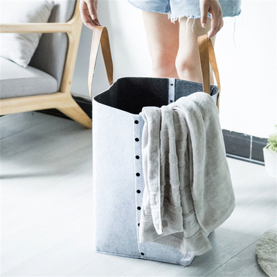 Màu sắc tùy chỉnh Modern Polyester felt Storage Baskets For Clothes Tổ chức