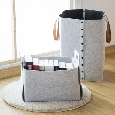 Màu sắc tùy chỉnh Modern Polyester felt Storage Baskets For Clothes Tổ chức