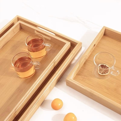 Tray treo hình chữ nhật thân thiện với môi trường với thiết kế hiện đại bền vững và bảng màu tự nhiên