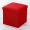 Hộp lưu trữ vải lanh cho ghế ngồi có đệm Hộp lưu trữ Ottoman Cube 30 * 30 * 30cm