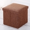 Hộp lưu trữ vải lanh cho ghế ngồi có đệm Hộp lưu trữ Ottoman Cube 30 * 30 * 30cm