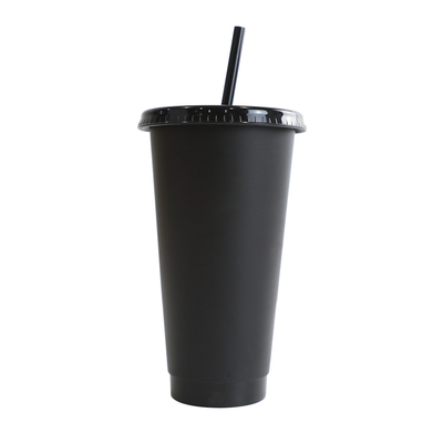 16oz 24oz Ly Uống Nước Bằng Nhựa Có Thể Tái Sử Dụng Thay Đổi Màu 10 * 6 * 19cm