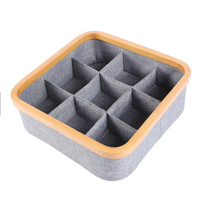 100% Polyester không dệt lưu trữ ngăn kéo vải tổ chức 3 * 3 lưới
