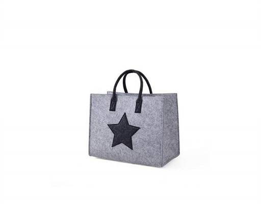 Túi vải nỉ mua sắm đa chức năng có thể gập lại 29 * 19 * 26cm